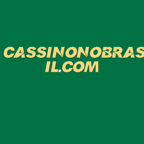 Logo da CASSINONOBRASIL